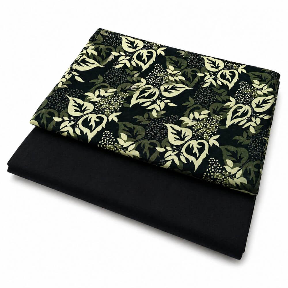 Noir Leaf Lawn 2-Piece Suit